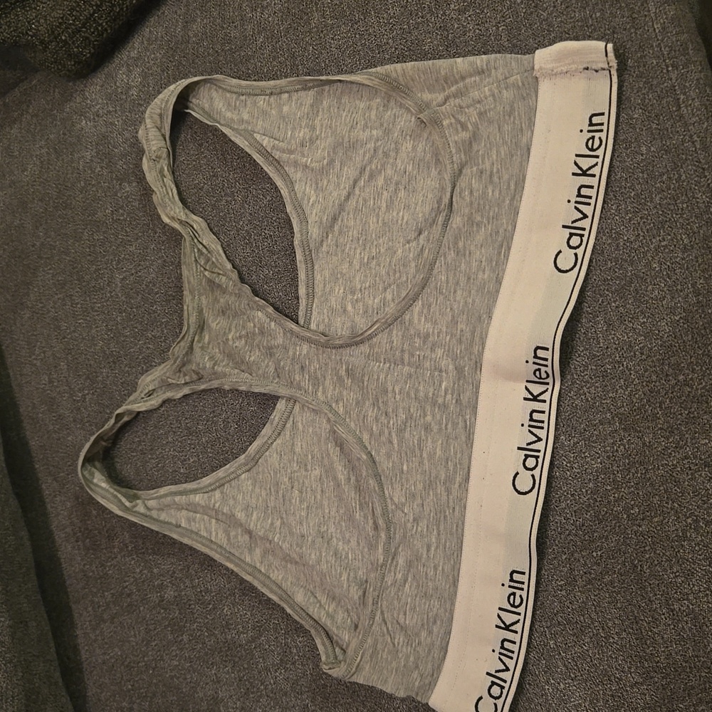 Calvin Klein Racerback Sports Bra - Picture 3 of 5